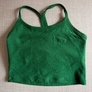 Beyond Yoga Spacedye Slim Cropped Tank in Summer Thyme Green Heather - Small